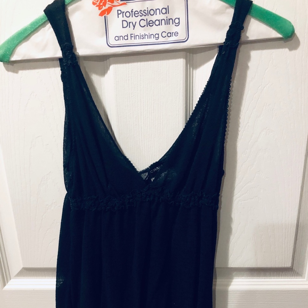 Transparent Black Chanel Top